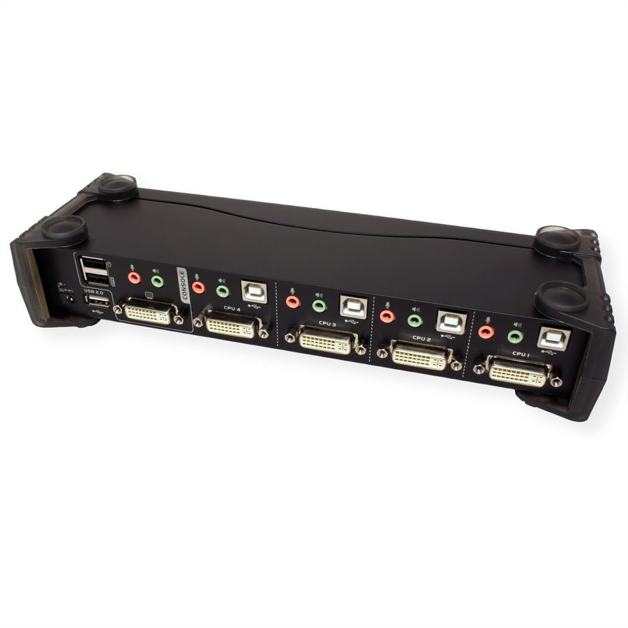 ATEN CS1764A KVM Switch DVI, USB, Audio, USB Hub, 4-Poorts