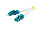 ROLINE Fibre Optic Jumper Cable duplex, 9/125µm, OS2, LC/LC, duplex, yellow, 2 m