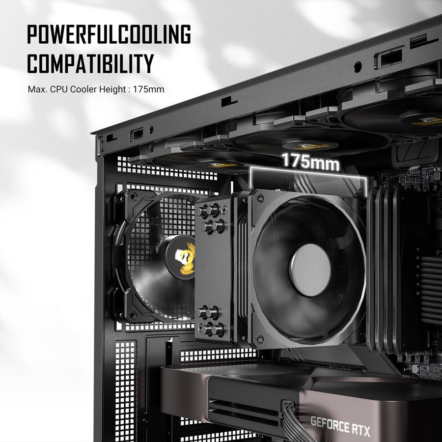 ANTEC Performance P7S Mid Tower ATX M-ATX ITX PC Gehäuse, silberfarben