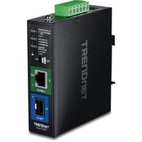 TRENDnet TI-UF11SFP Intern 1000Mbit/s Zwart netwerk media converter