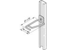 SCHROFF Cable Eye for C-Rail, Steel, 40 x 75 mm