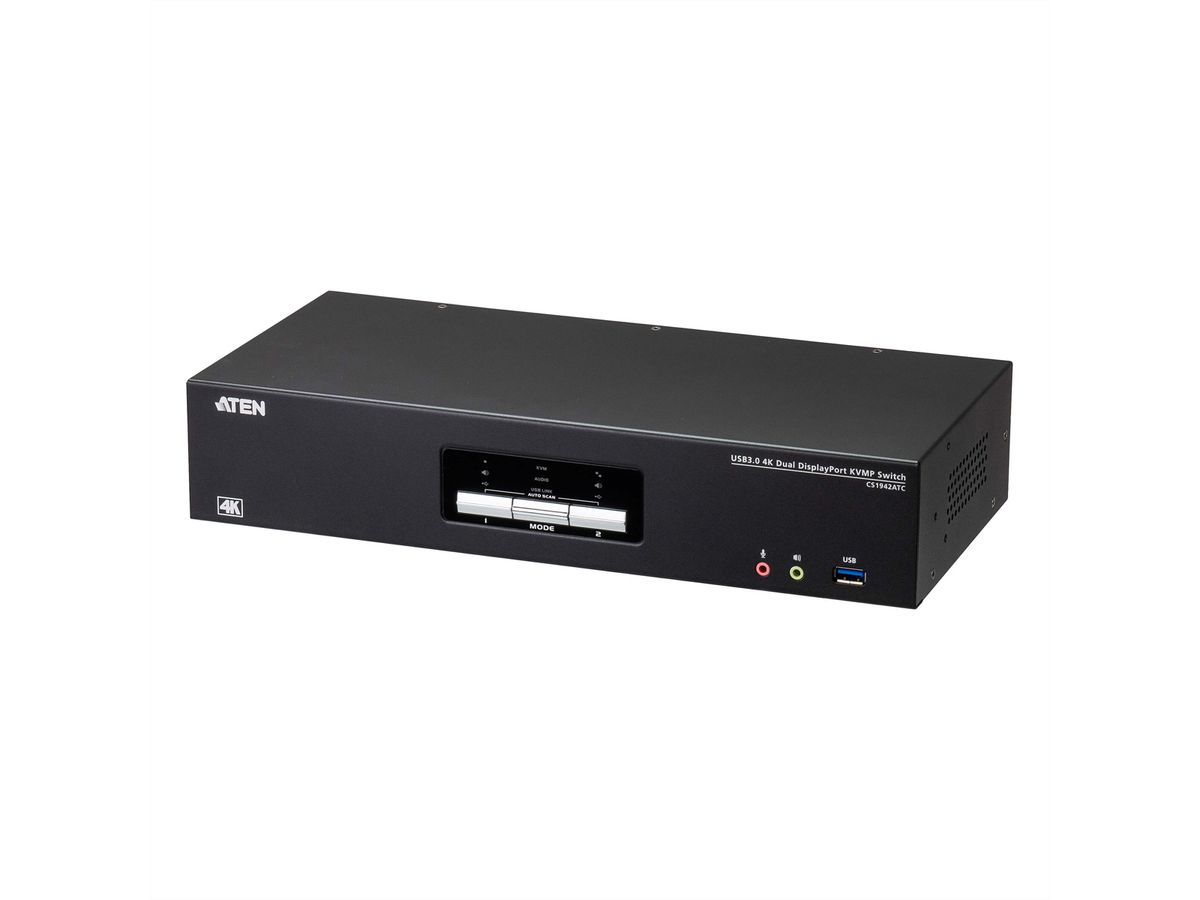 ATEN CS1942ATC 2-poorts USB 3.0 4K DisplayPort KVM-switch voor ATC Dual View