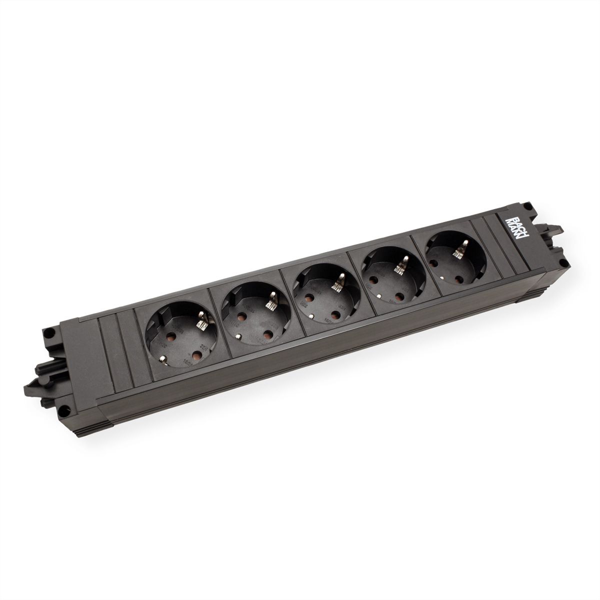 BACHMANN STEP BASE 5x earthing contact, black