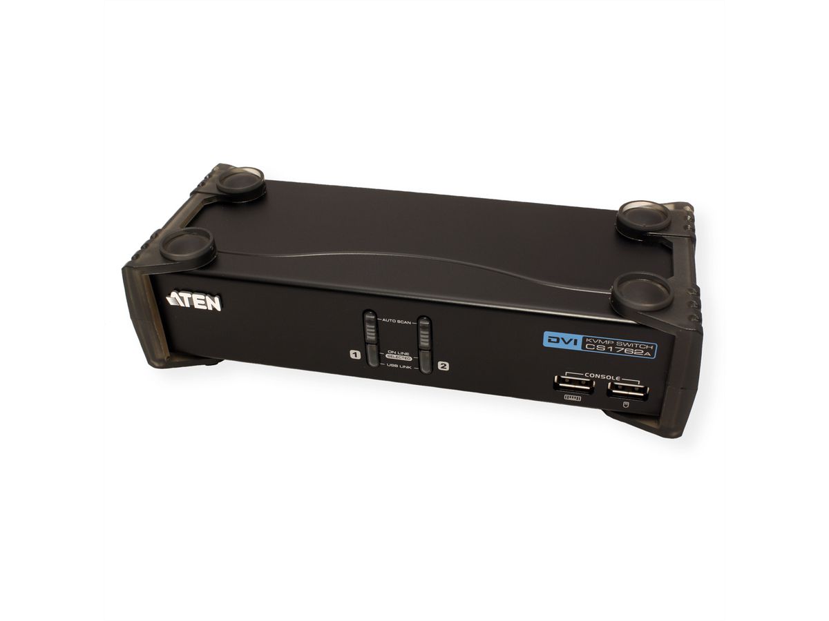 ATEN CS1762A KVM switch DVI, USB, audio, USB hub, 2 poorts