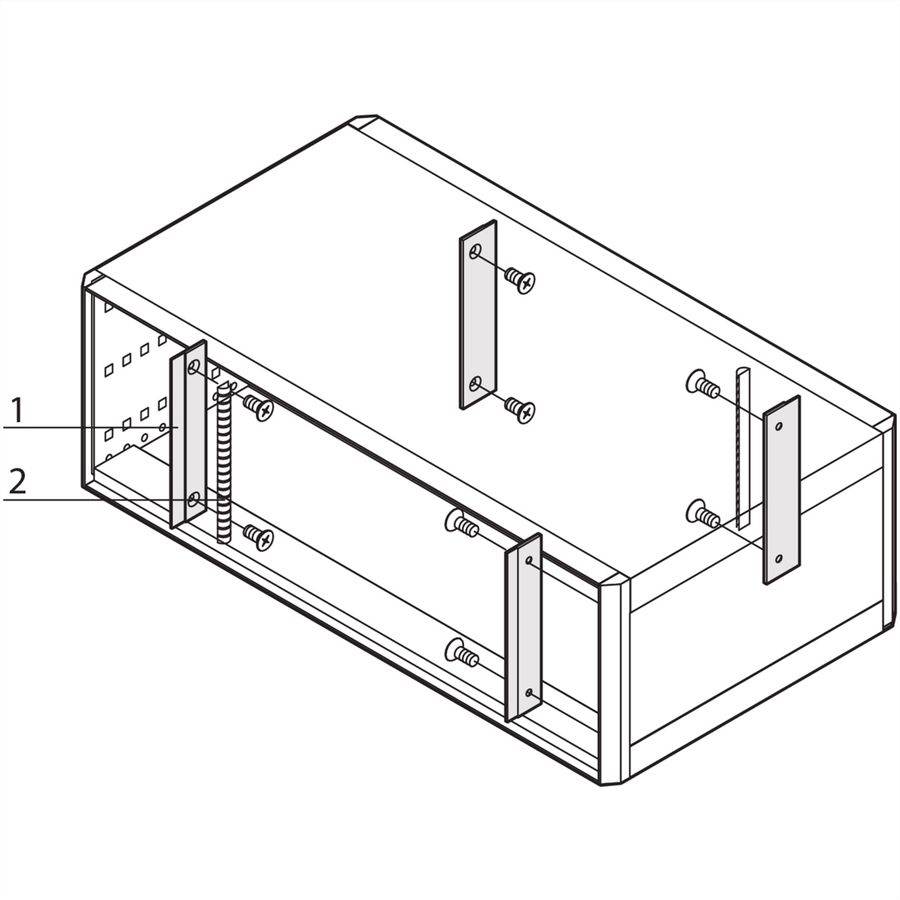 SCHROFF RatiopacPRO EMC Shielding Kit, Front Panel to Side Panel, 3 U
