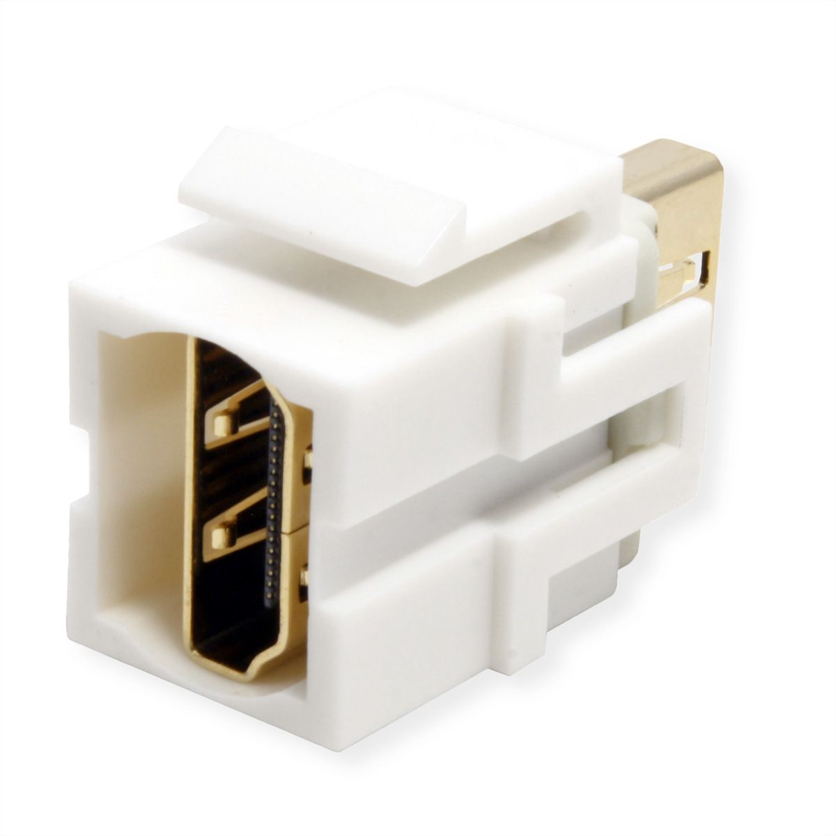 BACHMANN HDMI 2.0 Keystone module bus/contactdoos wit