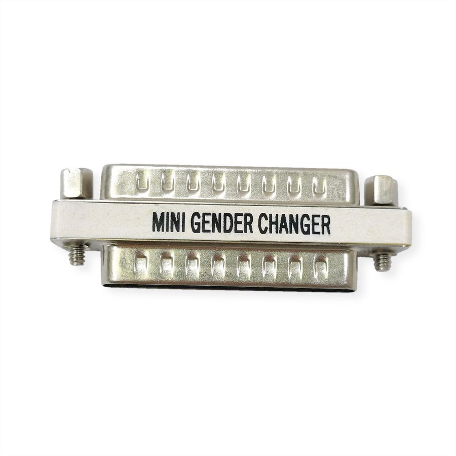 VALUE Mini Gender Changer, 25-pin M - M