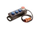 BACHMANN solid rubber distributor 16A 5P IP44, 1x16A 5p400V 3protective contact