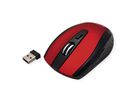ROLINE Mouse, optical, cordless, USB, red/black