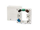 BACHMANN cooker connection box AP/UP white, 16A/400V (0.75 - 2.5mm²)
