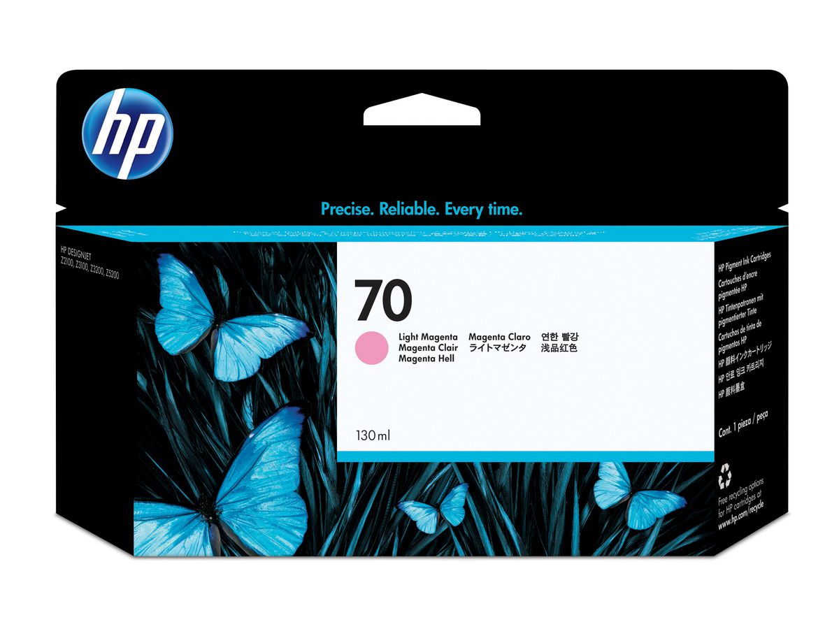HP 70 130-ml Light Magenta Ink Cartridge