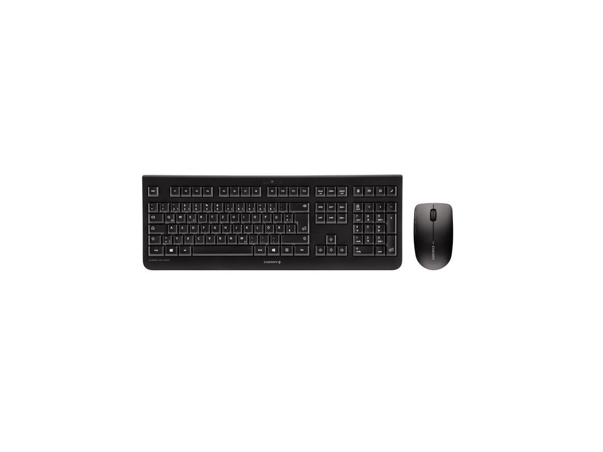 CHERRY DW 3000 RF Draadloos QWERTY Amerikaans Engels Zwart