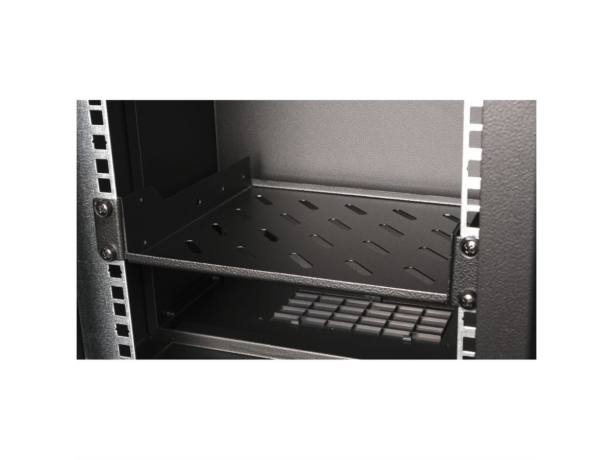 ROLINE 10-inch plank 1 U, 200mm diep zwart