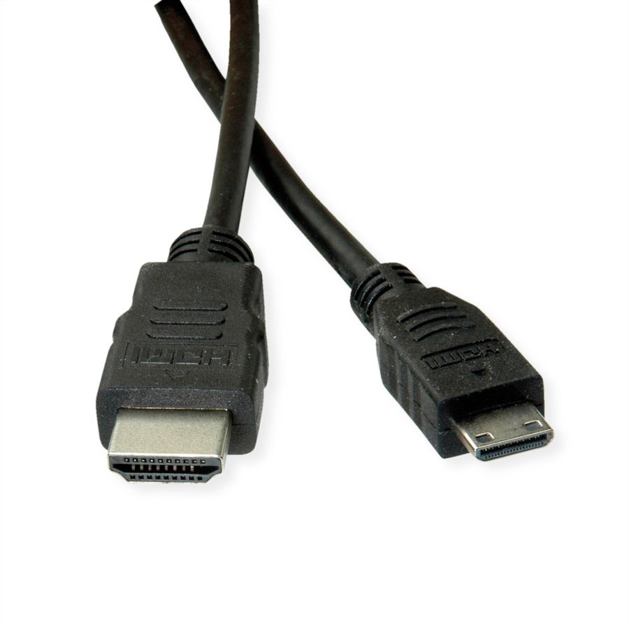 ROLINE GREEN HDMI High Speed ​​Kabel met Ethernet, HDMI male - Mini HDMI male, 2 m