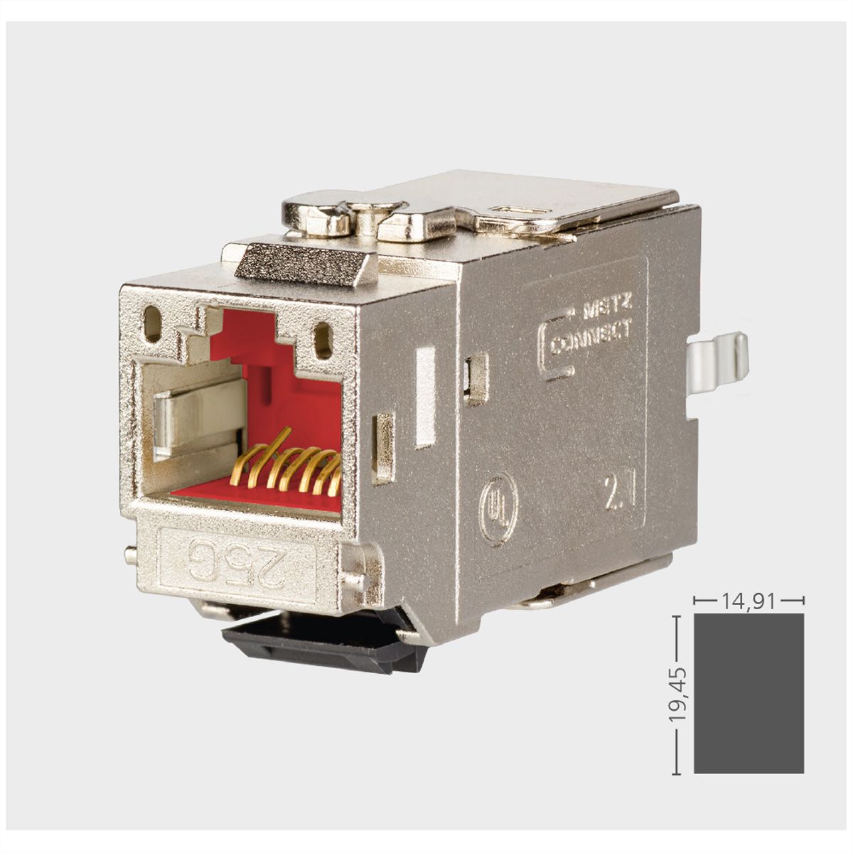 METZ CONNECT 25Gmodul, RJ45 Keystone Module