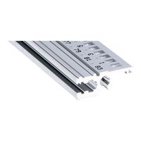 SCHROFF horizontale rail, voorzijde, type L-OD, licht, zonder lip, 42 pk