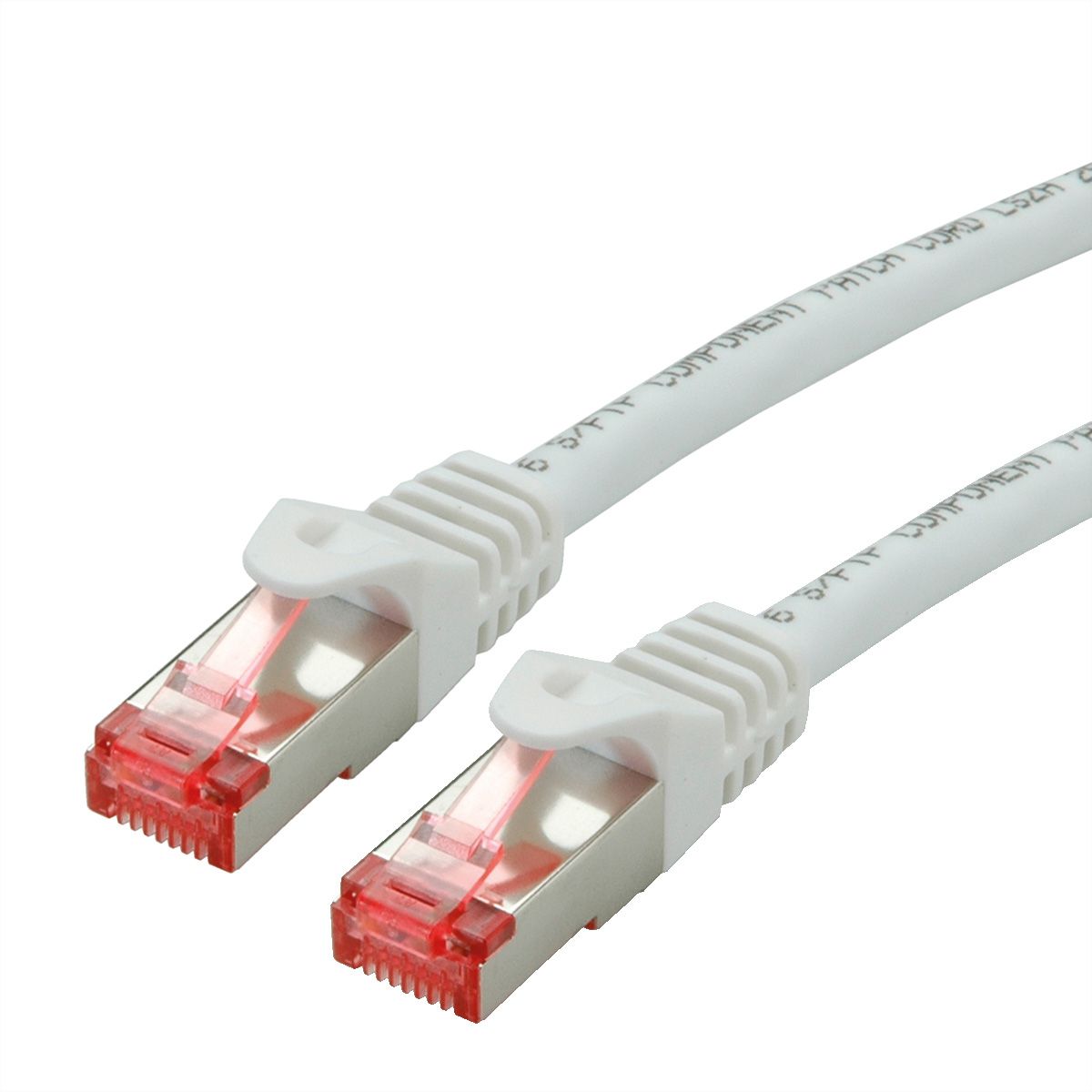 ROLINE patchkabel Cat.6 S/FTP (PiMF), componentniveau, LSOH, wit, 0,3 m