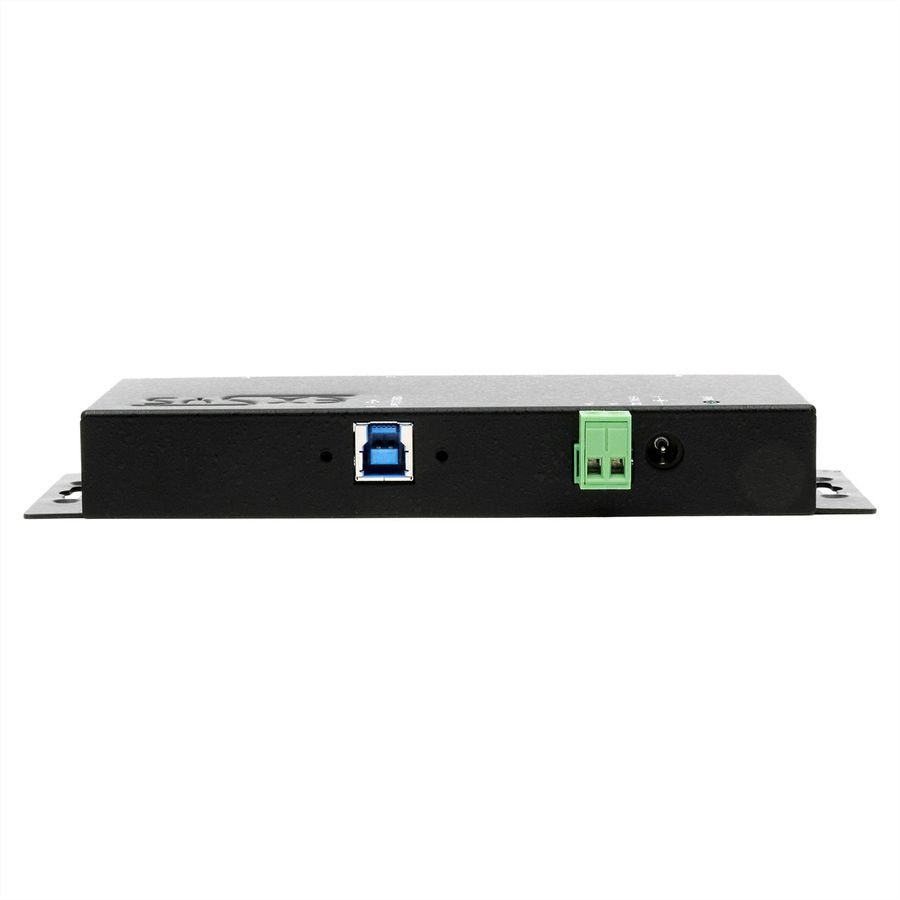 EXSYS EX-1184HMVS-2 4-poorts metalen USB 3.2 Gen1 incl. schroefbare kabel Overspanningsbeveiliging