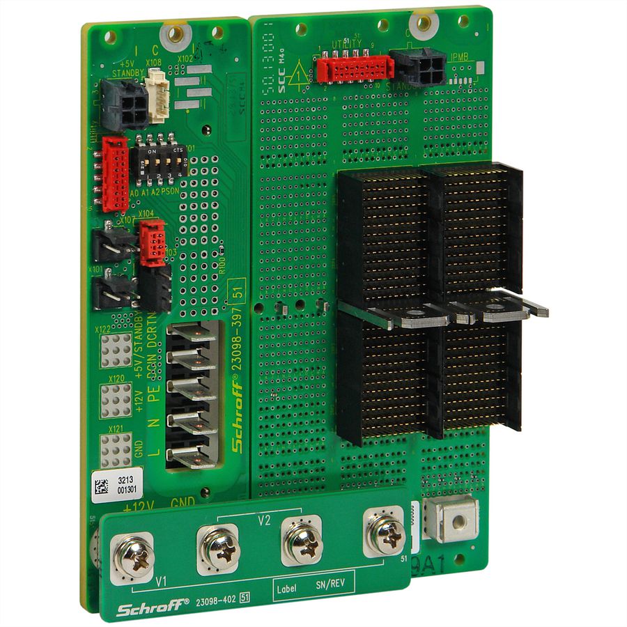 SCHROFF CPCI Serial Power Backplane, 3 U, 8 HP, 1 Slot