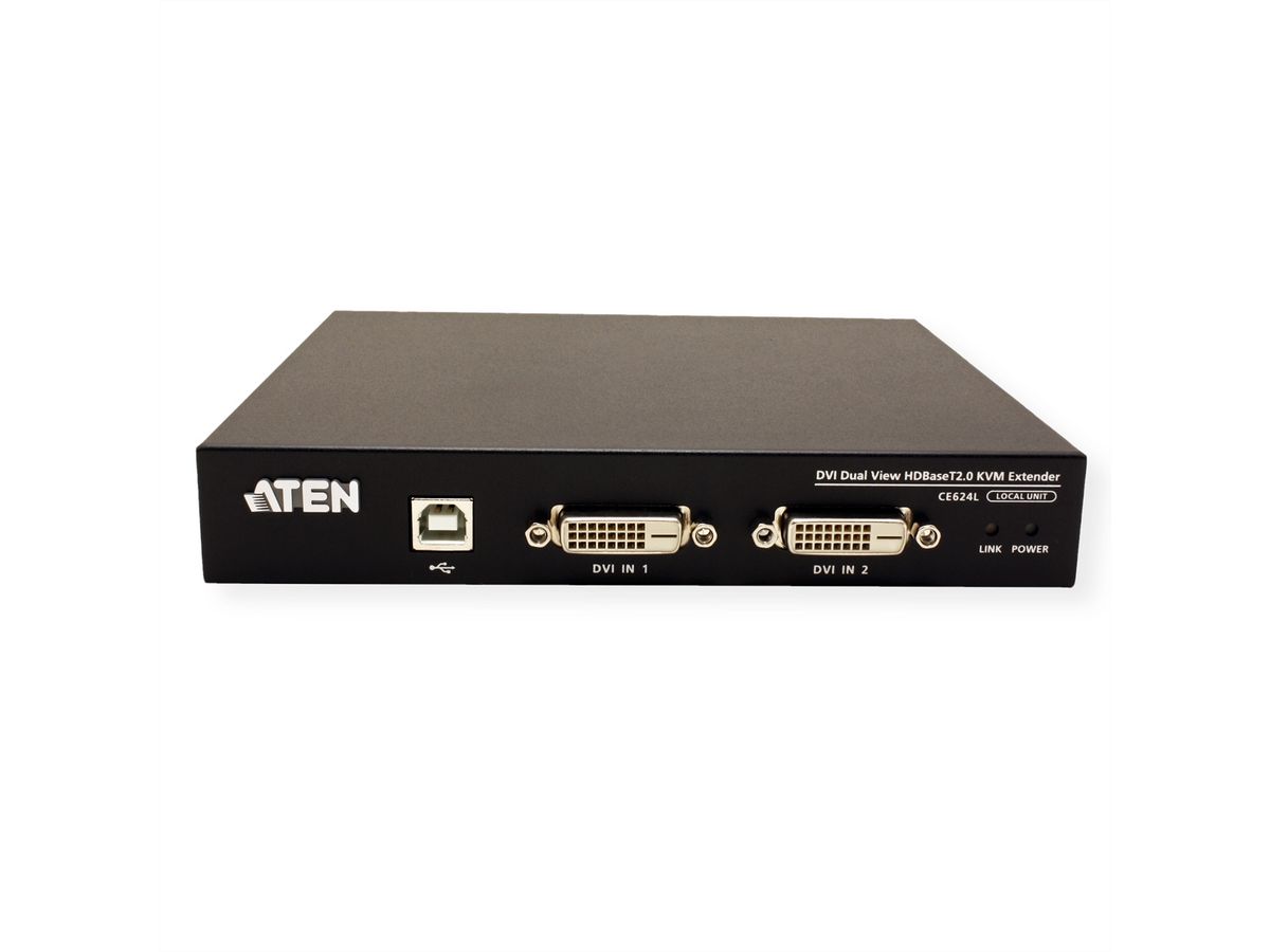 ATEN CE624 USB 2.0 DVI Dual Display KVM-extender HDBaseT