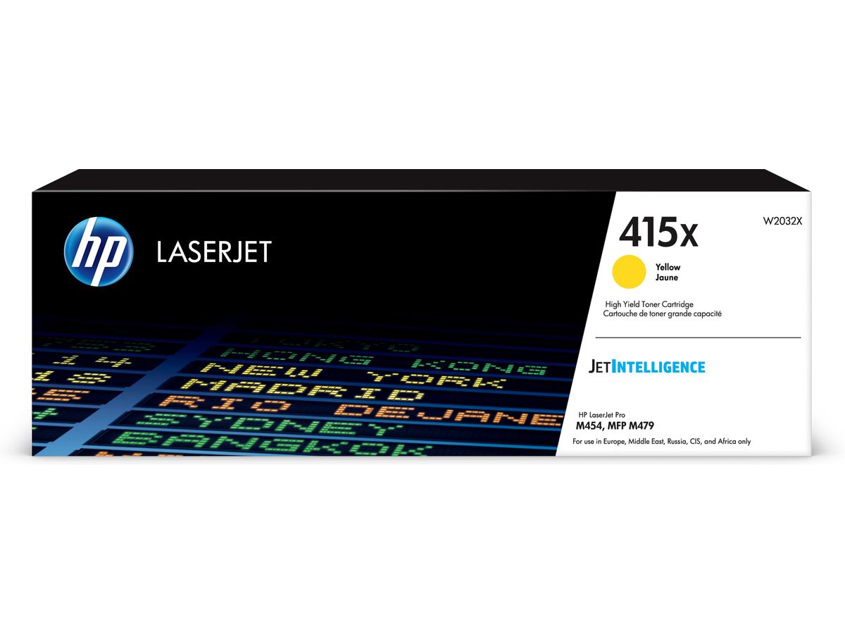 HP 415X originele high-capacity gele LaserJet tonercartridge