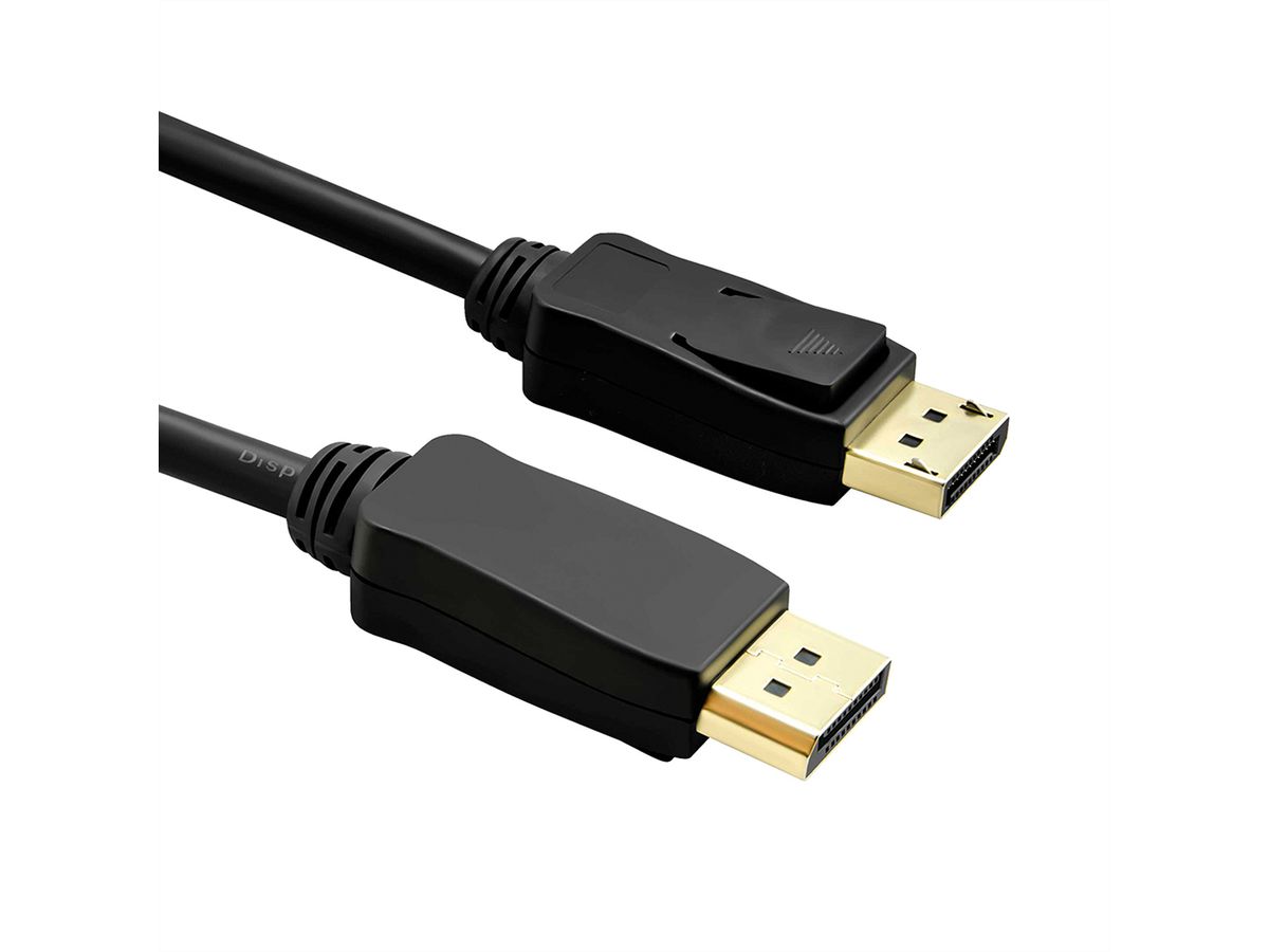 VALUE DisplayPort Cable, v1.4, DP-DP, M/M, black, 1.5 m