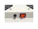 ROLINE 19-inch roof-mounted fan unit 6 fans, Thermostat grey