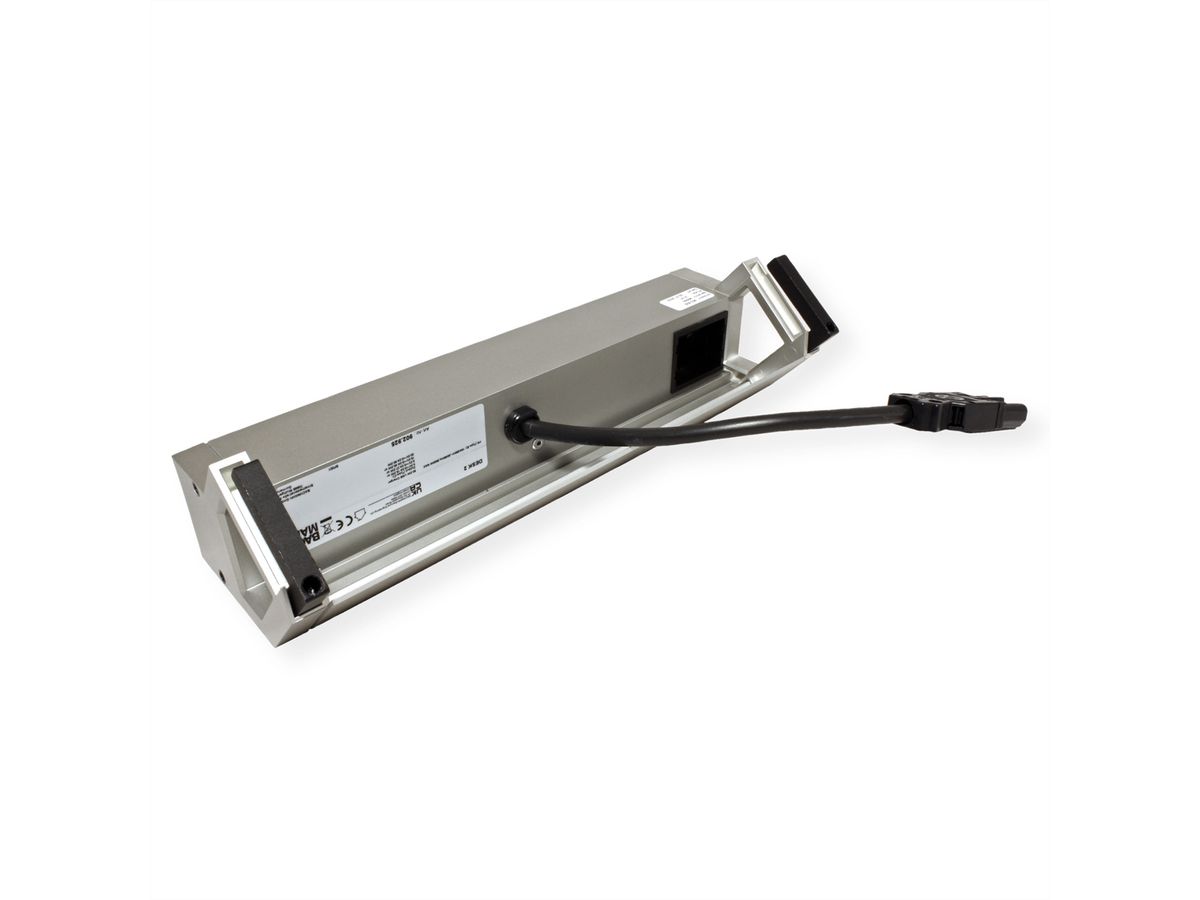 BACHMANN DESK2 2xUTE 1xUSB C 60W 1xCM 0.2m GST18 INOX