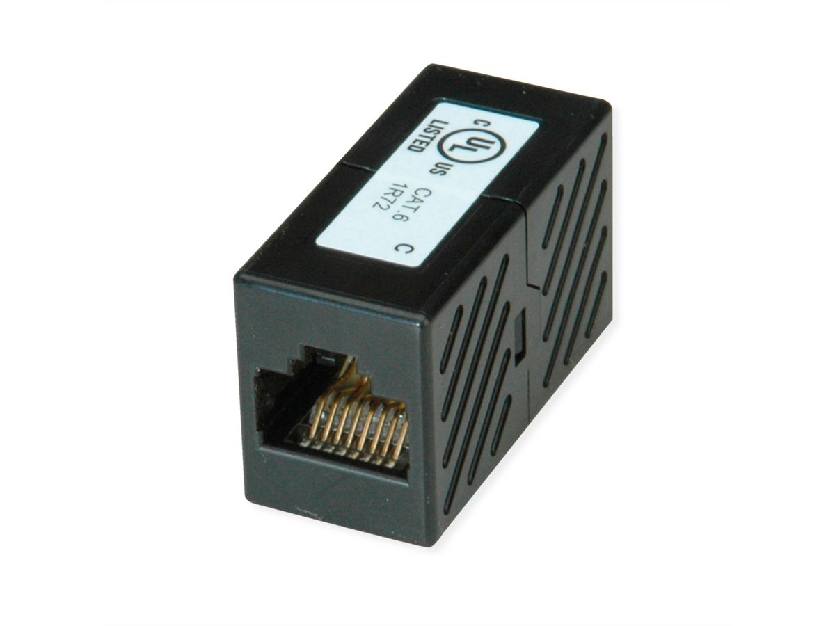 ROLINE RJ45 Koppelstuk, onafgeschermd, Cat.6 (Class E), Verpakking van 25 stuks