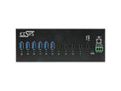 EX-12280HMS 10-Port USB 3.2 Gen 2 Metall HUB, mit 4x C-Anschlüsse und 6x A-Anschlüsse