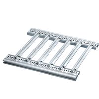 SCHROFF Guide Rail Accessory Type for Heavy PCBs, Extra Strong, Aluminum, 400 mm, 2.5 mm Groove Width, Silver