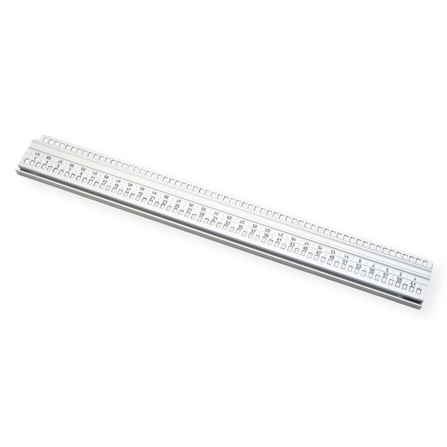 SCHROFF horizontale rail, voorzijde, type H-LD, zwaar, lange lip, voor IEEE toepassing, 63 PK