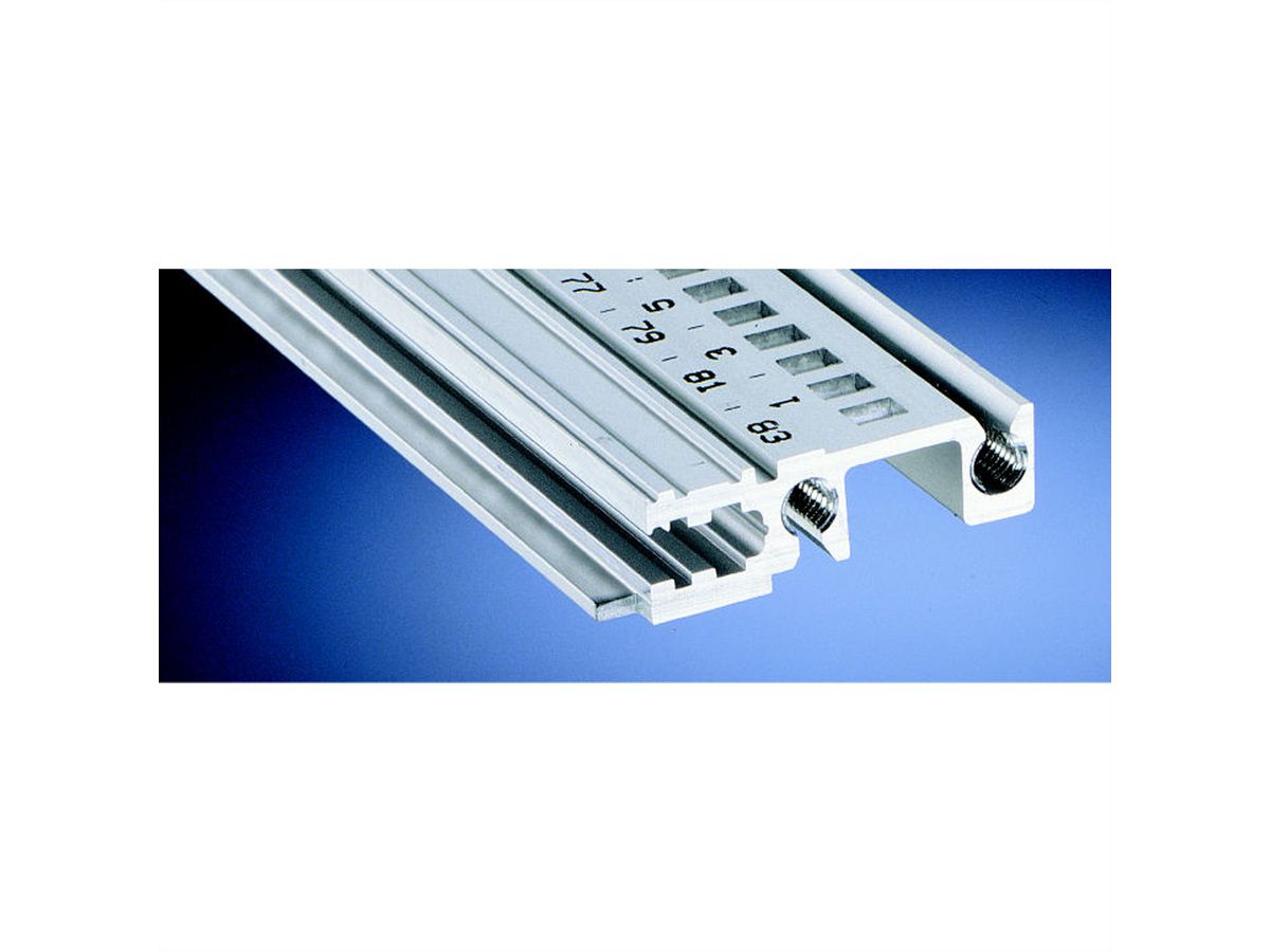 SCHROFF horizontaal railfront, type H-KD, zwaar, korte lip, 20 PK