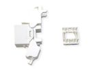 ROLINE Keystone Jack, Cat.6A (Class EA), RJ-45, UTP, tool-free, SLIM and SHORT, white