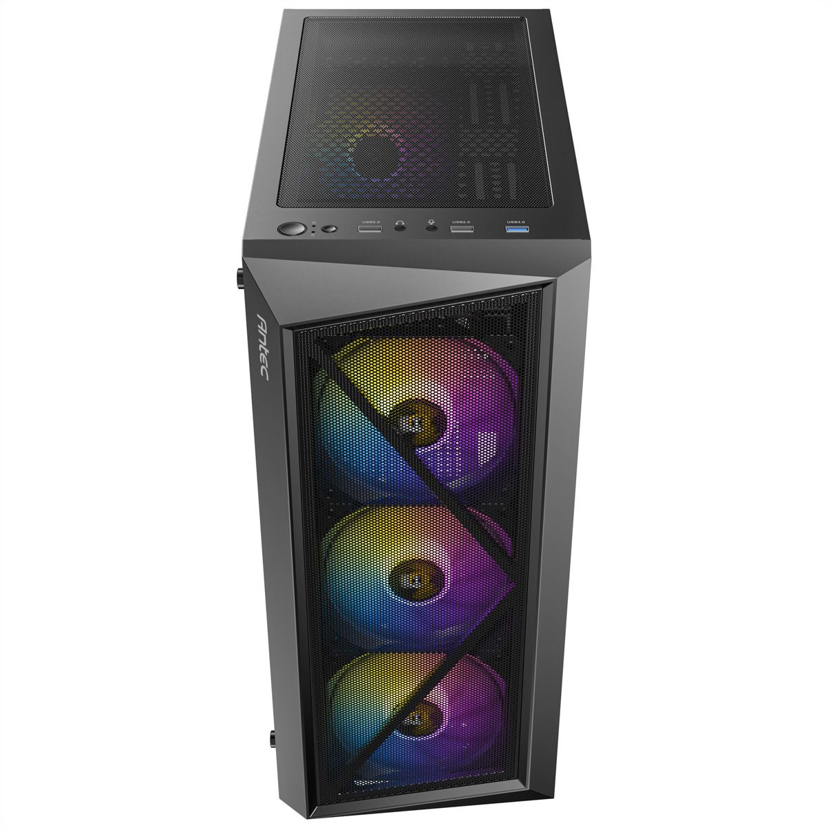 ANTEC AX67 ARGB PC Case Midi Tower Gaming ATX, black
