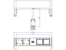 BACHMANN DESK2 2x Geaard stopcontact 2x ABD GST18, wit