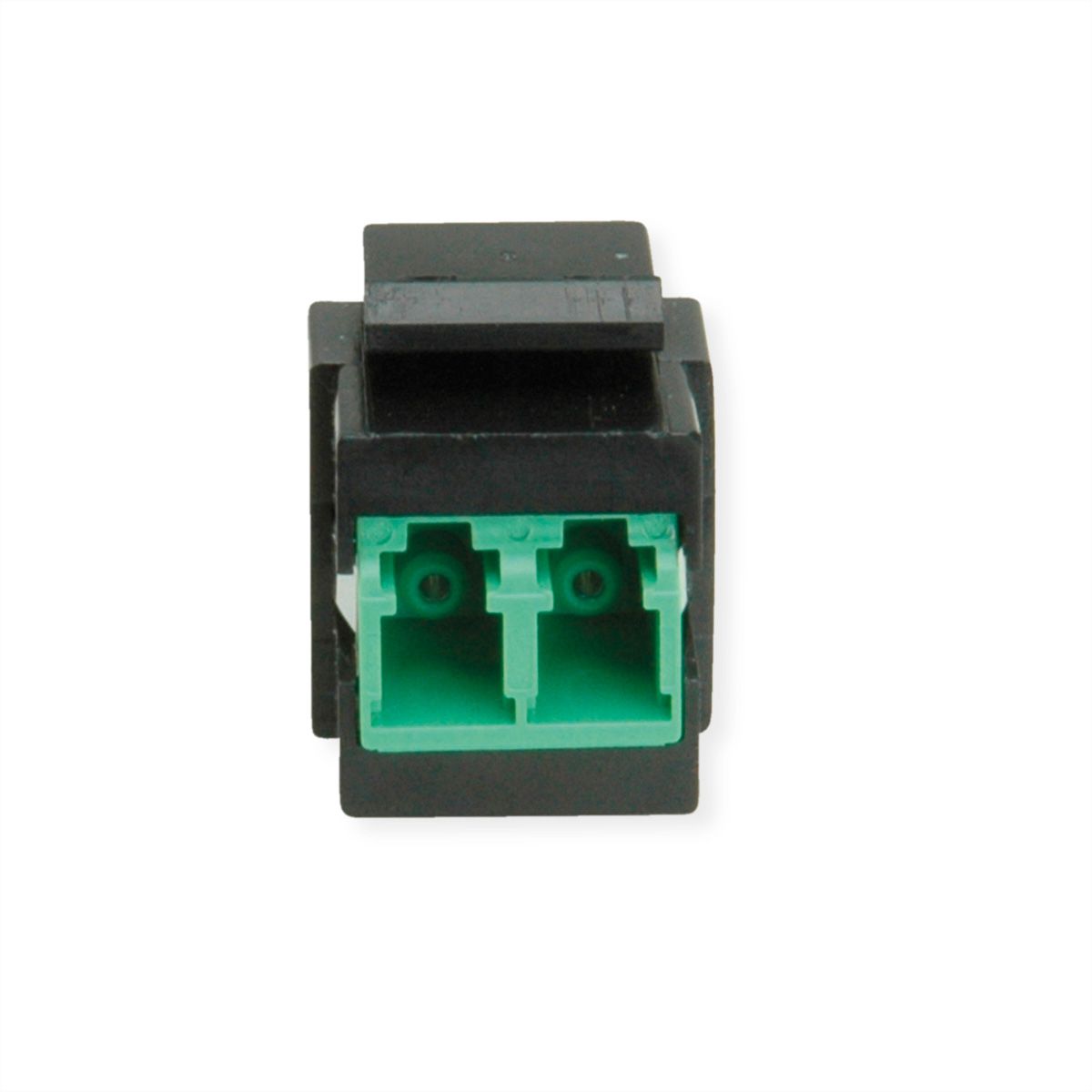 ROLINE Fiber Optic Keystone Jack, LC/LC Duplex, Singlemode, OS2, APC