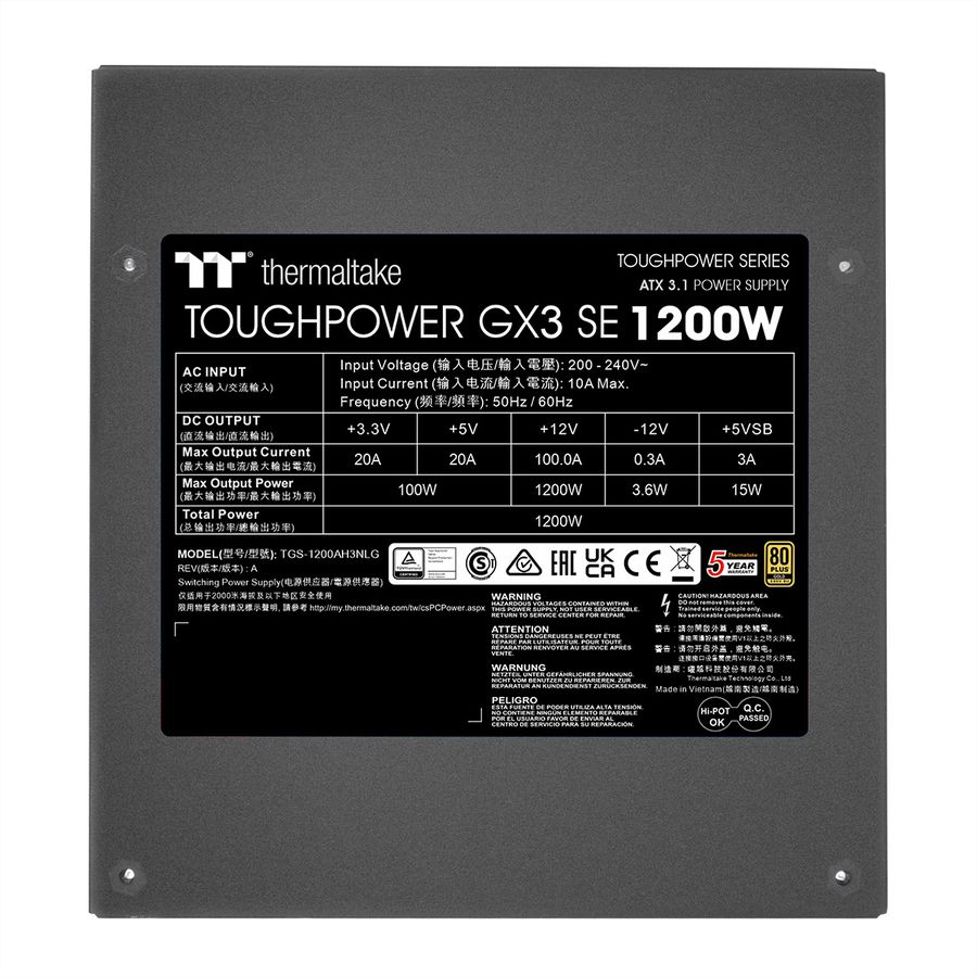 Thermaltake Toughpower GX3 SE 1200W Netzteil