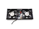 ROLINE ventilatorunit met 2 ventilatoren, voor 19 inch wandbehuizing zwart