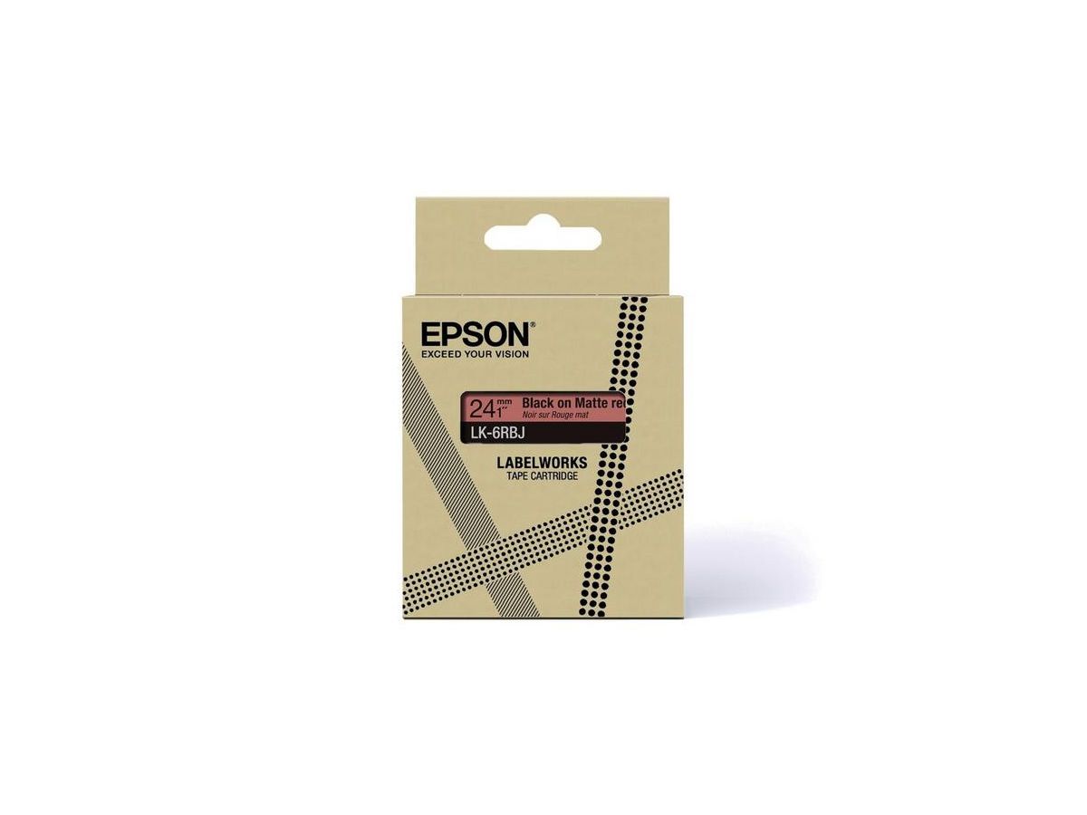 Epson C53S672072 printeretiket Zwart, Rood