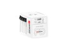 Skross MUV USB AC65PD World Travel Adapter with USB C Cable, worldwide