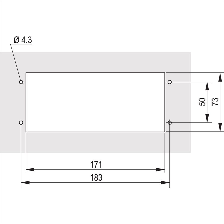 SCHROFF Klapgreep Gegoten RAL 9005, zwart