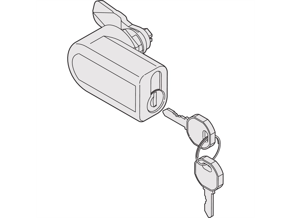 SCHROFF Aisle Containment Lock for Manual  Sliding Door
