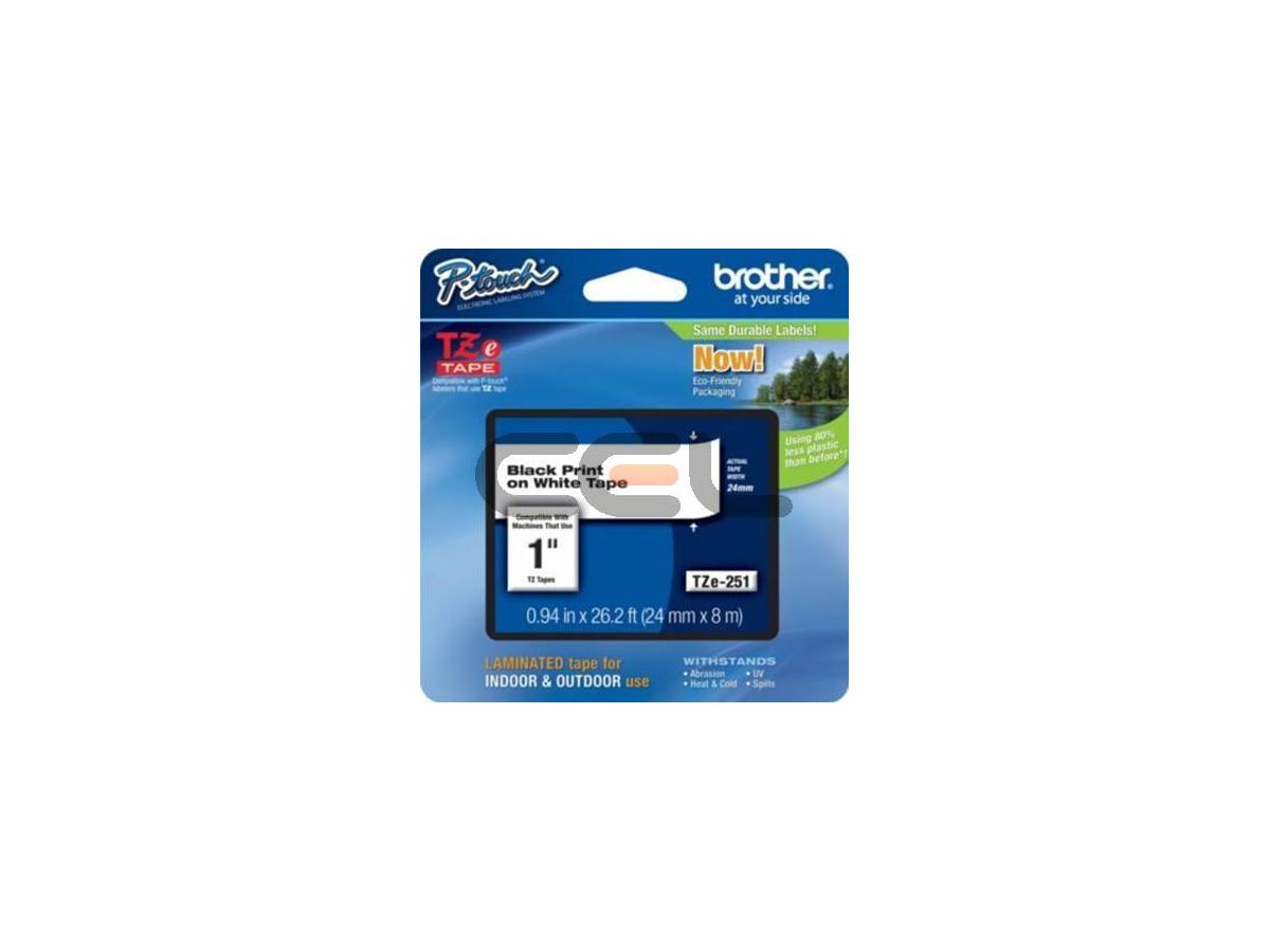 Brother TZE251CIV labelprinter-tape TZ