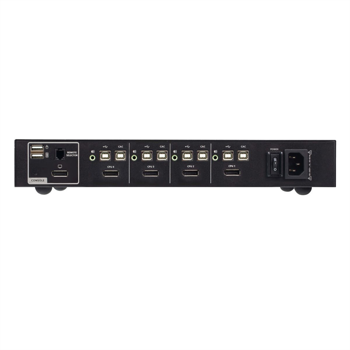 ATEN CS1184DP4C 4-Poorts USB DisplayPort Secure KVM Switch met CAC