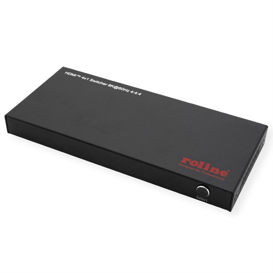 ROLINE HDMI Switch, 4x1, 8K60Hz, with Remote Control