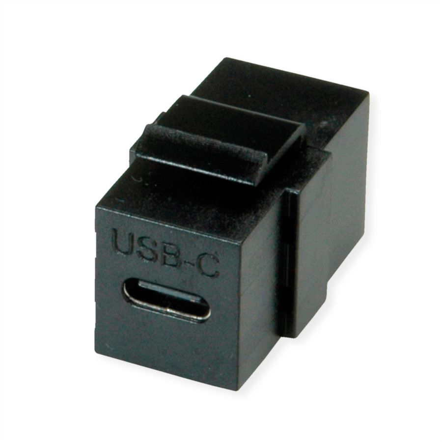 VALUE USB Type C Keystone module, zwart