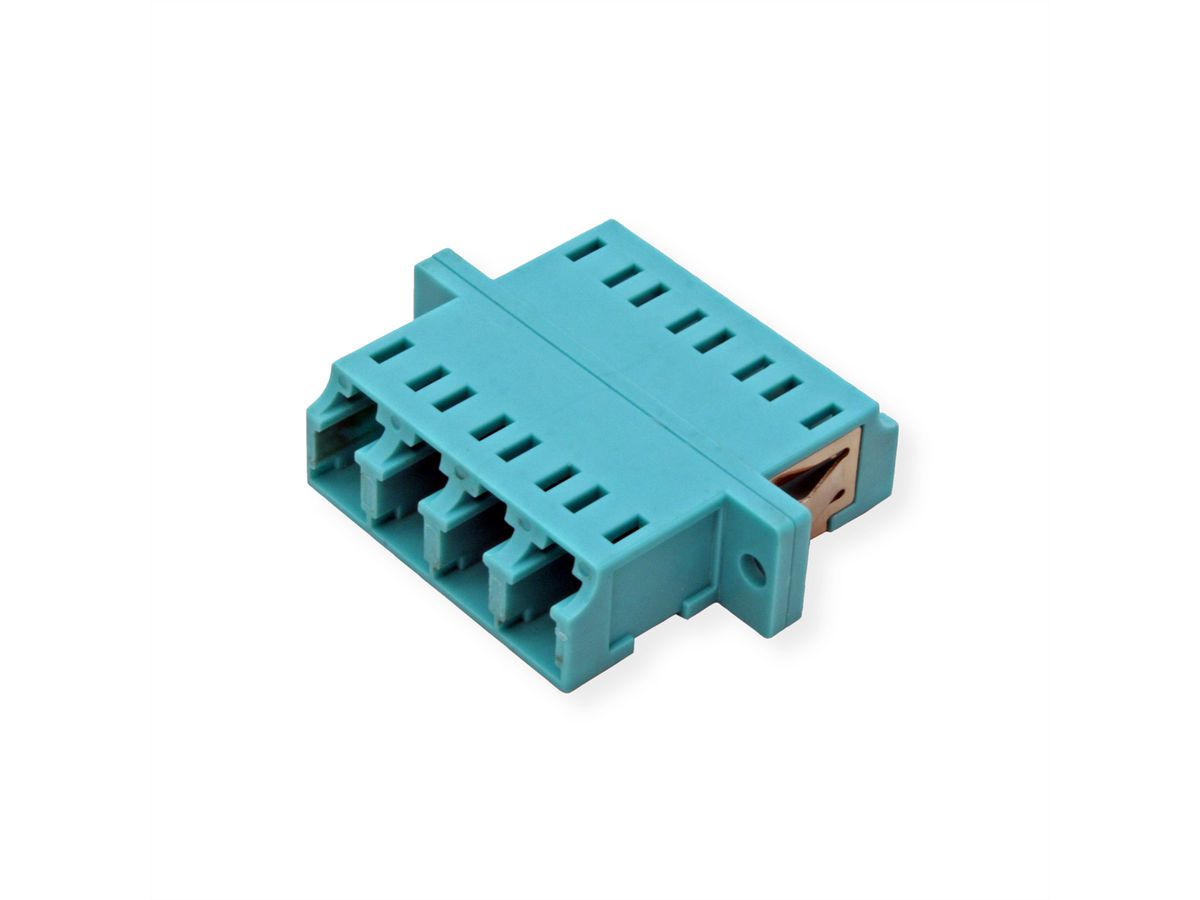 VALUE  Fibre Optic Adapter LC quadruple, OM3, PB