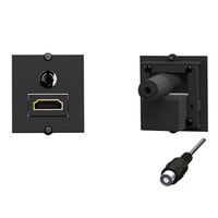 BACHMANN frame 1xHDMI 90°+1xmini jack