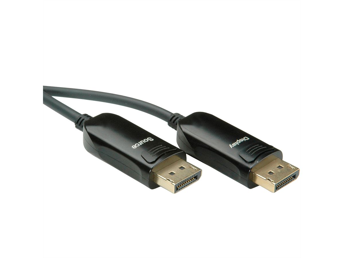 ROLINE DisplayPort v1.4 Kabel (AOC), M/M, 50 m